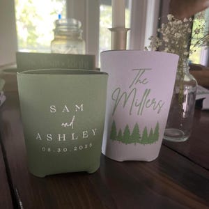 Custom Can Cooler, Wedding Favor for guests in Bulk, Party Gift for Anniversary party, Personalized Wedding Gift image 12