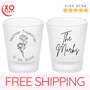 Custom Wedding Shot Glasses: Personalized Wedding Favors