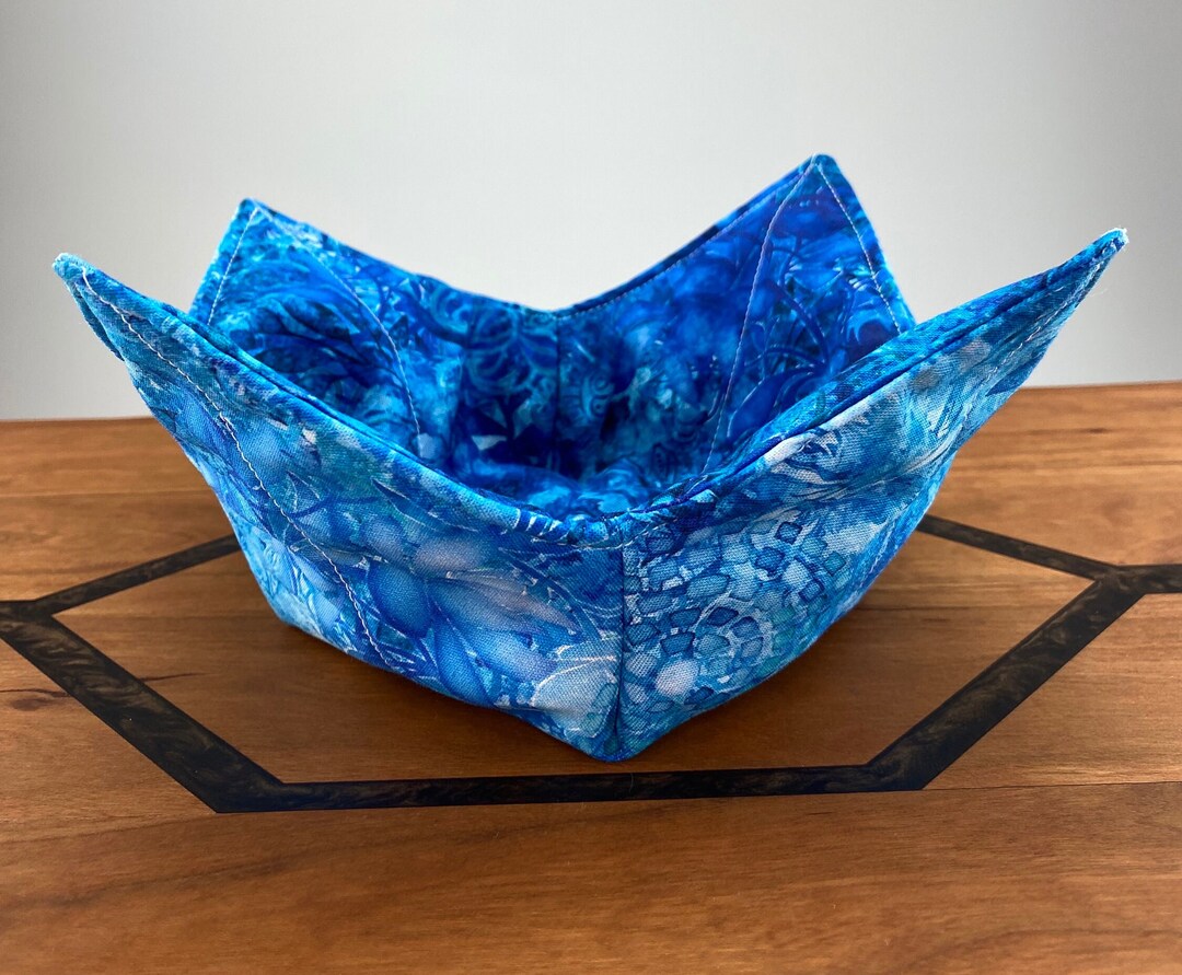 Microwavable Bowl Cozies, Soup Bowl Cozy Pot Holder, Reversible Fabric