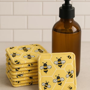 Reusable Facial Rounds: Eco-Friendly Makeup Remover Pads, Terry & Flannel (Set of 8)