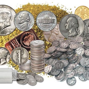 Precious Metals Starter Pak - Silver Coins, Bullion, Copper and Gold Nuggets in every Box.