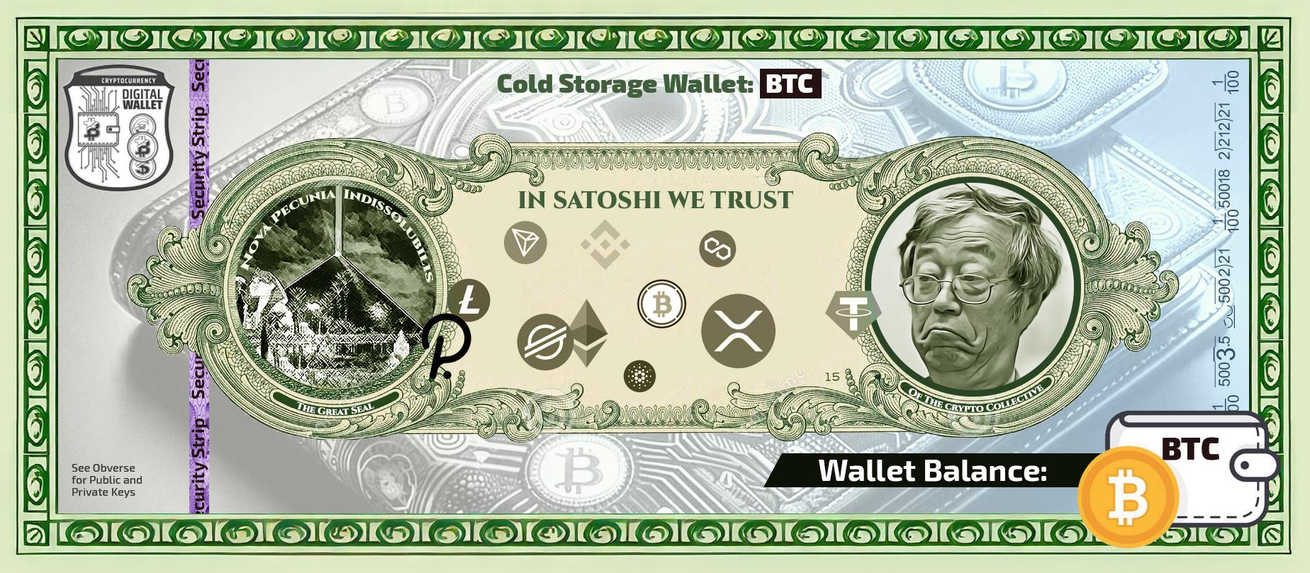 Bitcoin Cold Storage Vinyl Wallet - the Safest Way to Store Your Crypto!  Waterproof & Tearproof. Free S/H - Etsy