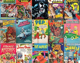 Vintage Comic Book Lot – 5 Collectible Comics, 30+ Years Old