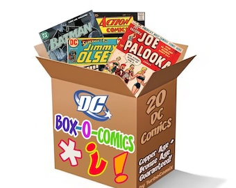 Box Full of DC Comics.  Bronze and Copper age books Guaranteed!  Free S/H