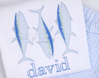 Fishing Deep Sea Fishing Boys Summer Design Squid Fish Hook Sinker Weight Sketch Stitch Trio Bean Quick Stitch Machine Embroidery Design