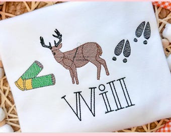Deer Hunt Deer Sketch Hunting Season Fall Archery Animal Footprint Decoy Trio Sketch Fill Machine Embroidery Design