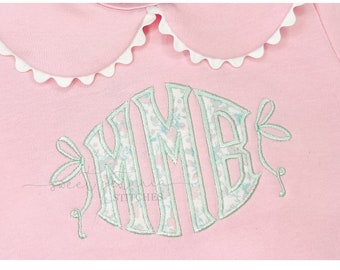 Side Bow Monogram Bow Girly Bow Minis Add-On Bow Monogram Bow Motif Satin Fill Mini Fill Stitch Machine Embroidery Design