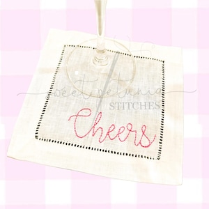 Eleanor Font Girly Bean Stitch Font Cursive Embroidered Font BX Bean Stitch Vintage Stitch Machine Embroidery Font Design