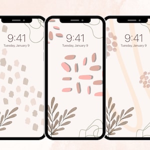 iPhone Abstract Wallpaper and Lock Screen, iOS 16 -18.5, Instant Download.