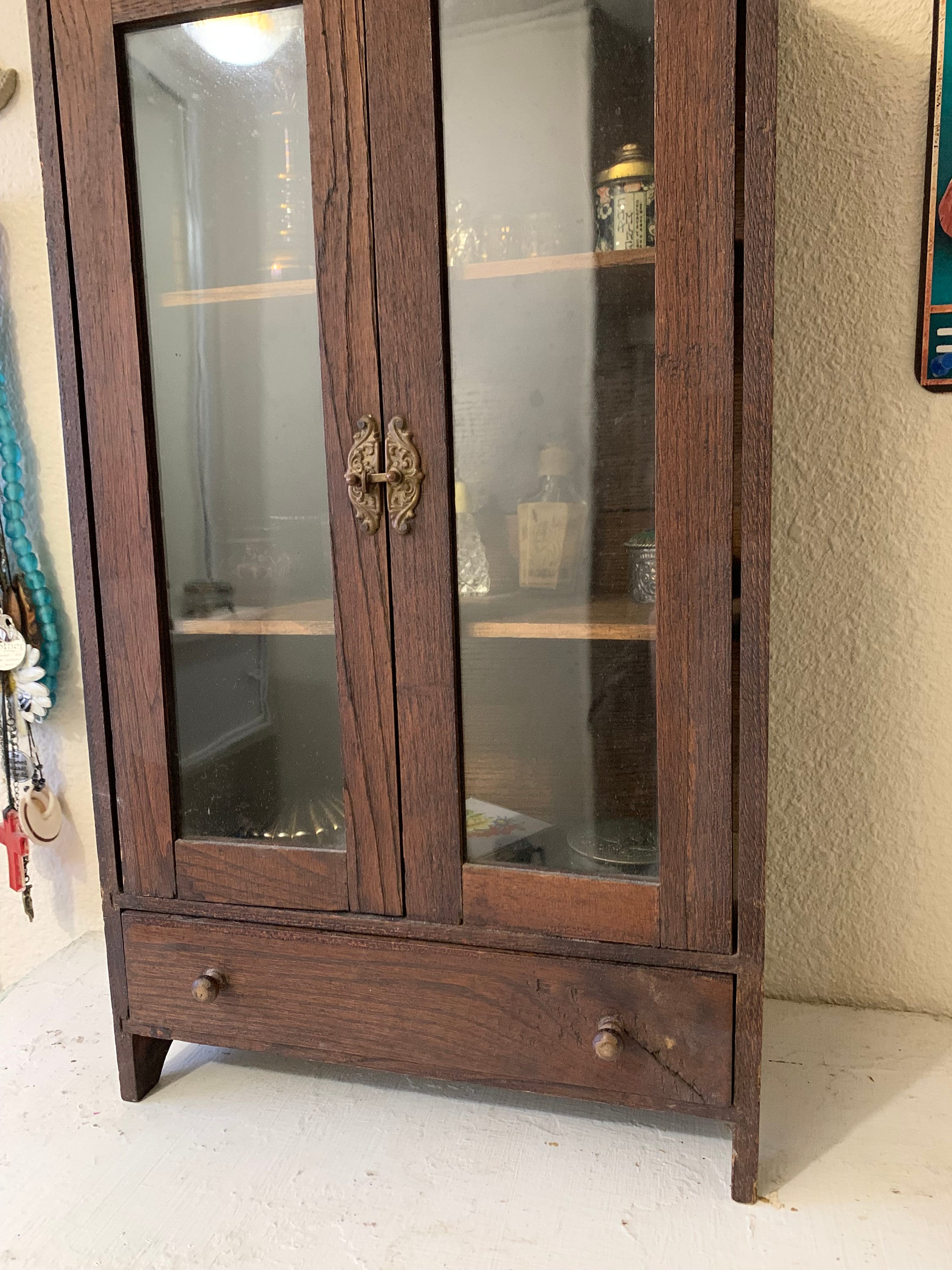 Primitive Miniature Wooden Hutch/cabinet - Etsy