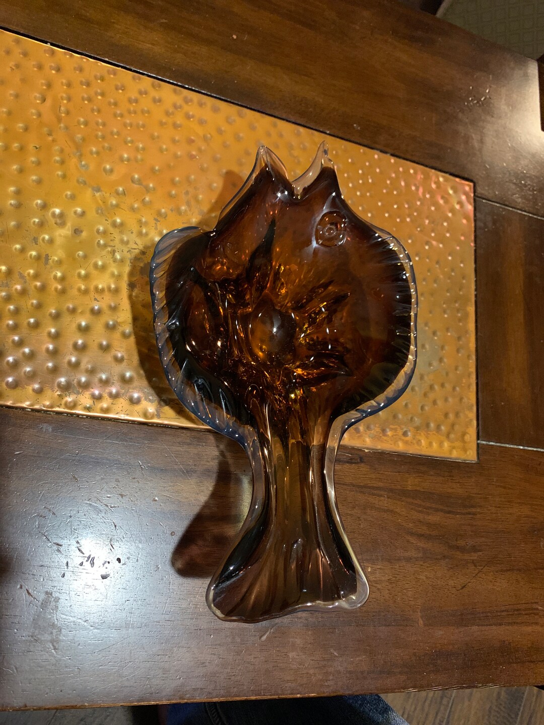 Murano Art Glass Fish Candy Dish Etsy