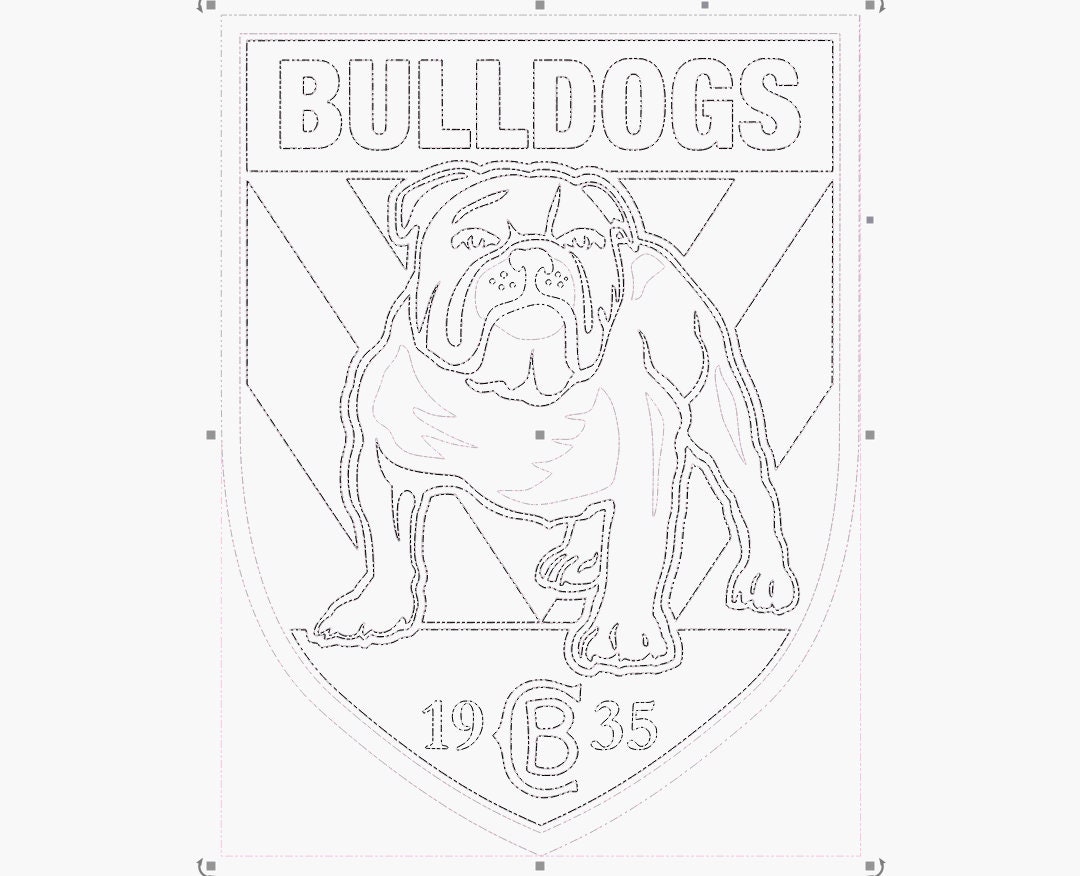 NRL SVG Canterbury Bulldogs Logo Vector File Digital Download Etsy