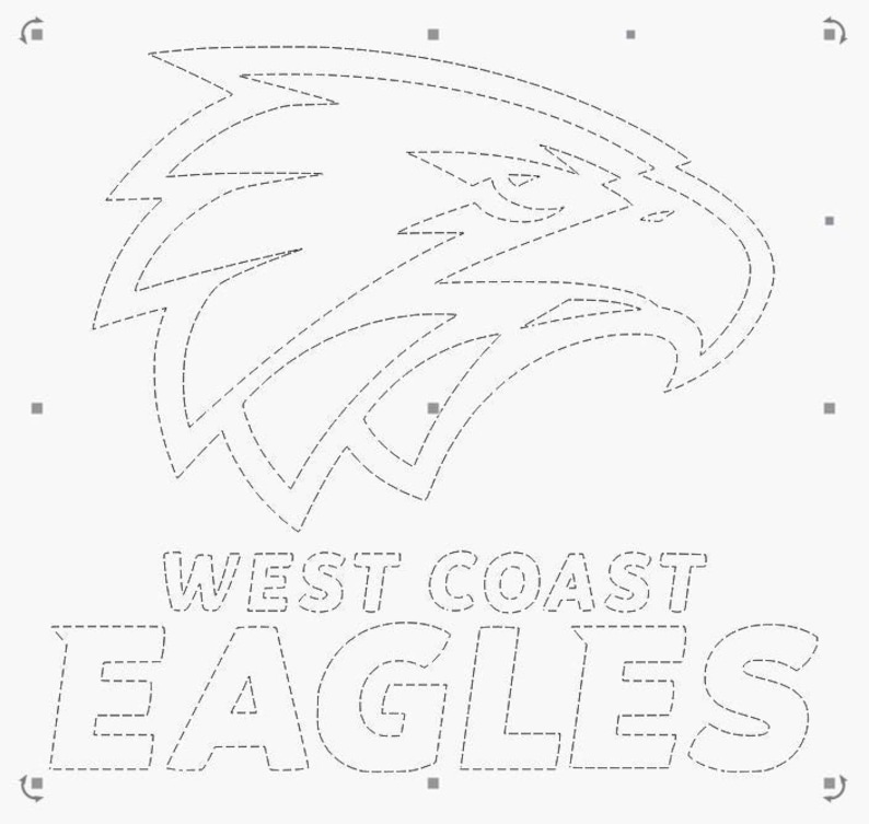 AFL SVG West Coast Eagles Logo Vector File Digital Download Etsy