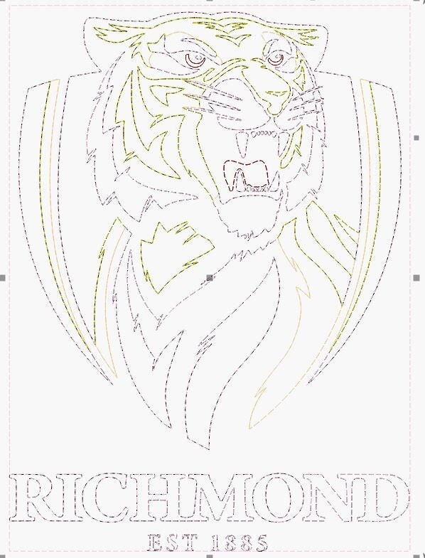 AFL SVG Richmond Tigers Logo Vector File Digital Download Etsy Australia