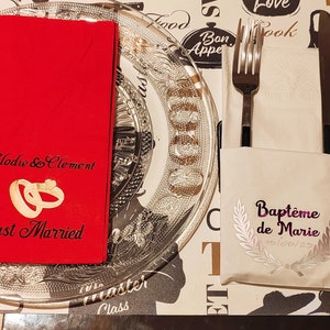 Personalized paper napkins