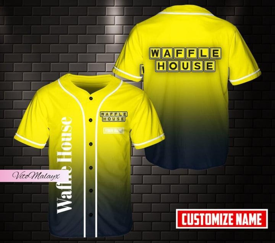 Waffle House Baseball Jersey Waffle House Jersey Shirt Etsy