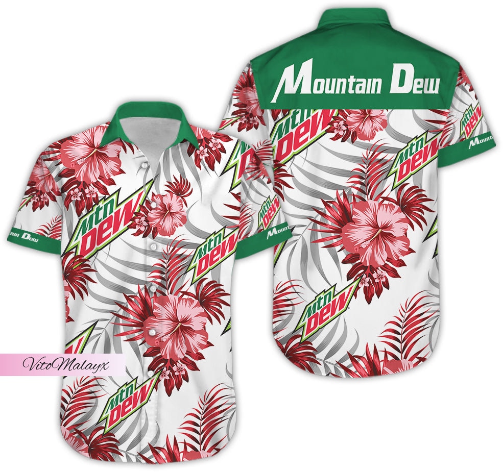 Discover Mountain Dew Shirt, Mountain Dew Button Shirt, Mountain Summer Shirt