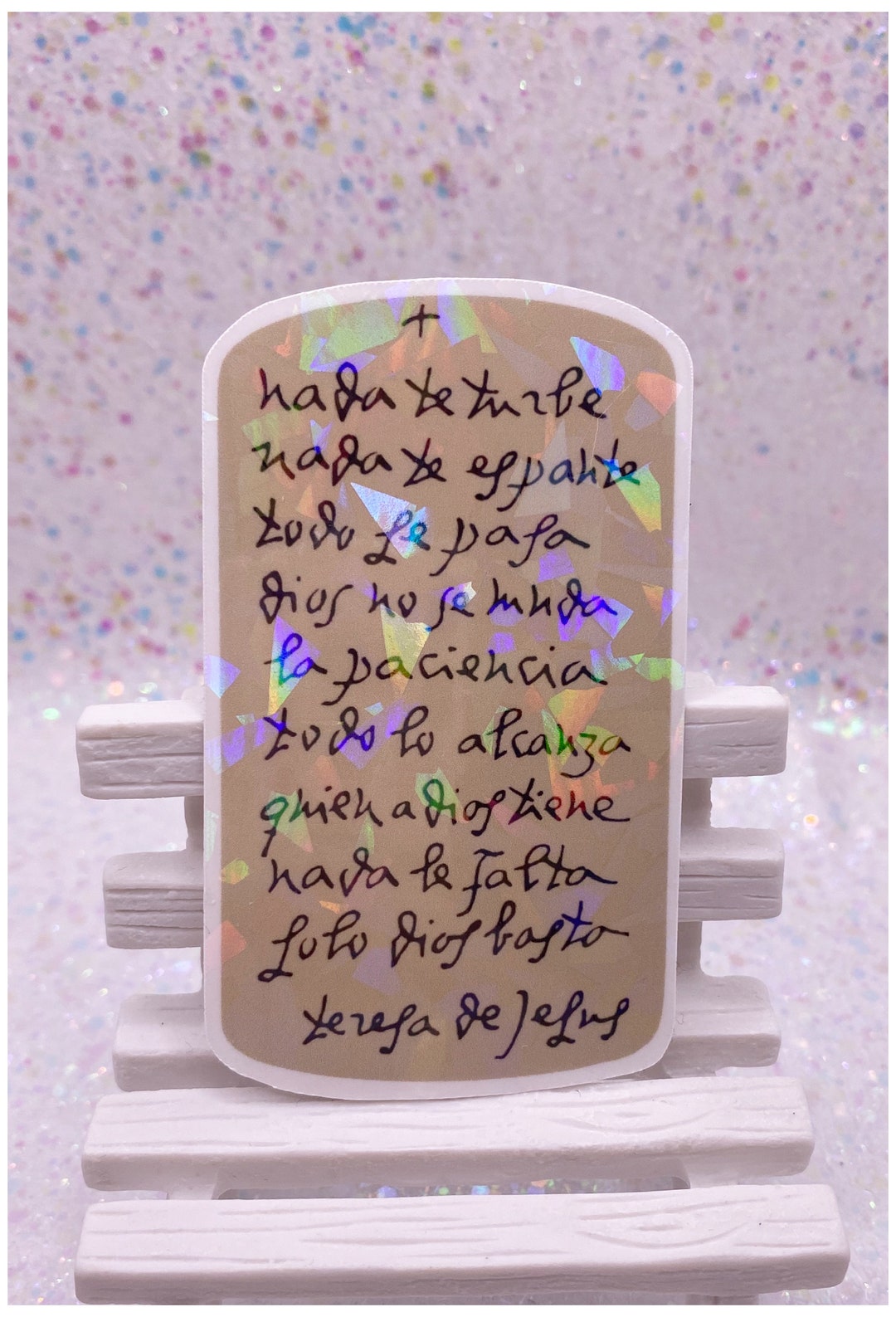 Nada Te Turbe Nada Te Espante Original Handwriting St Teresa Of Nada Te Turbe Nada Te Espante Original Handwriting St Teresa Of