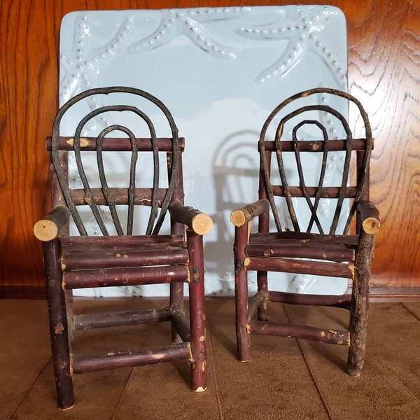 Twig Wooden Chairs, sit on your table and enjoy how cute they really are. Adorable unique decor for any room to spark up your home.