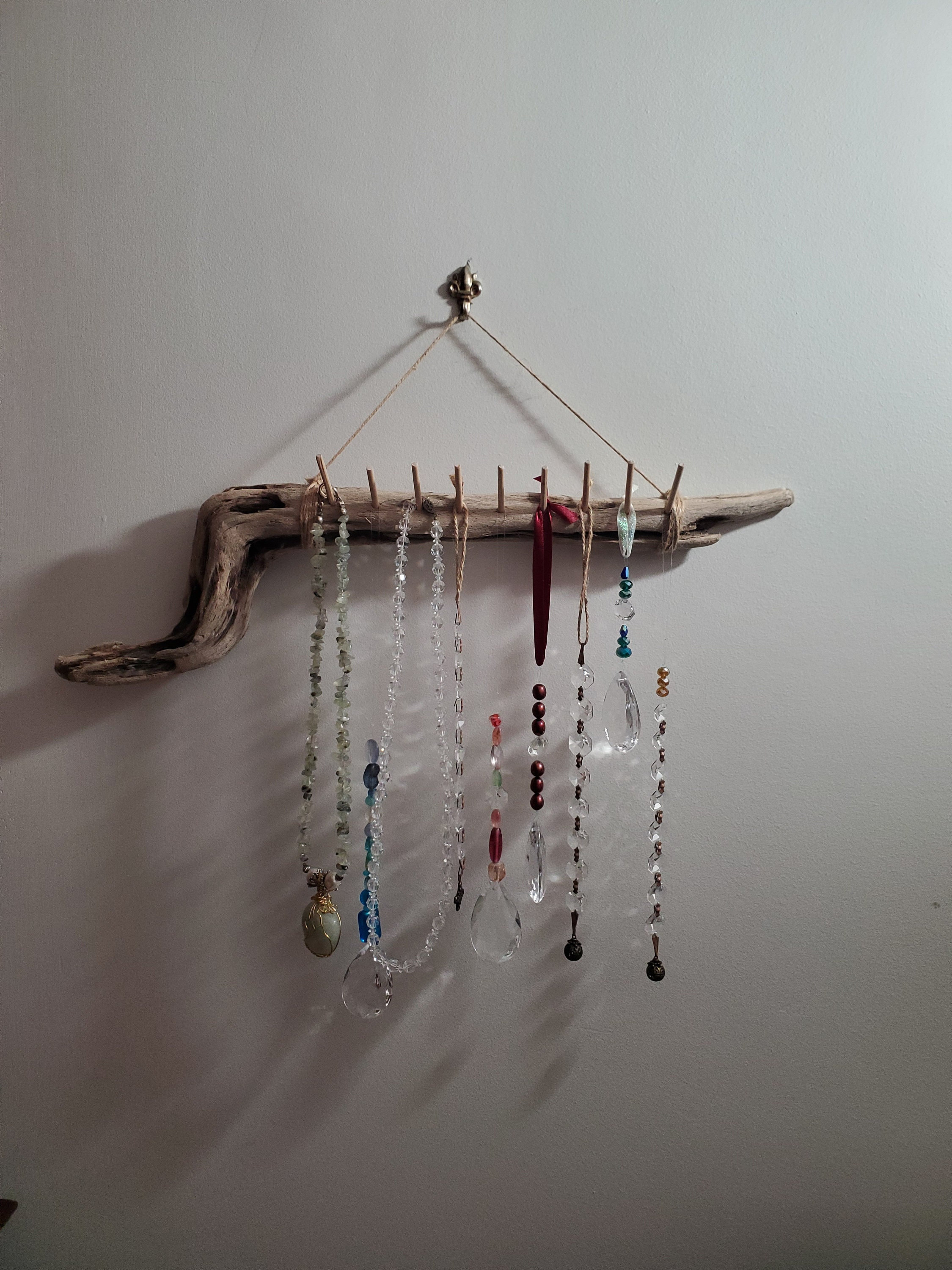 Crystal Necklace Hangers Holder Wall Mounted Acrylic Jewelry
