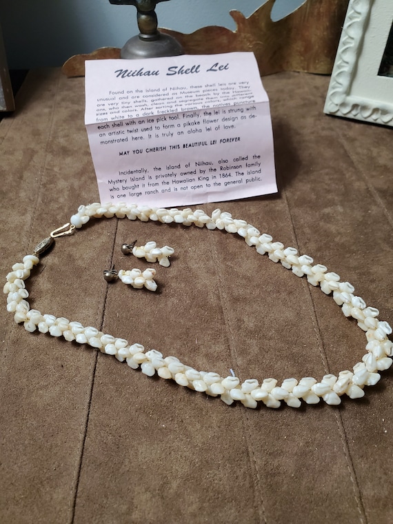 Vintage Hawaii 3x Strand Pikake Style Spotted Brown Niihau Shell Necklace  (KiA)A | eBay