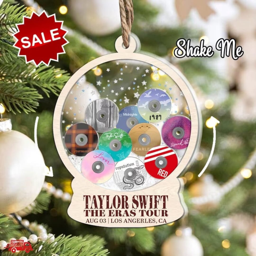 Taylor Album Christmas Custom Shape Swift Eras Tour Ornament - Etsy