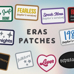 Buy Eras Patches, Taylor Swift Album Titles Eras Patches Online in