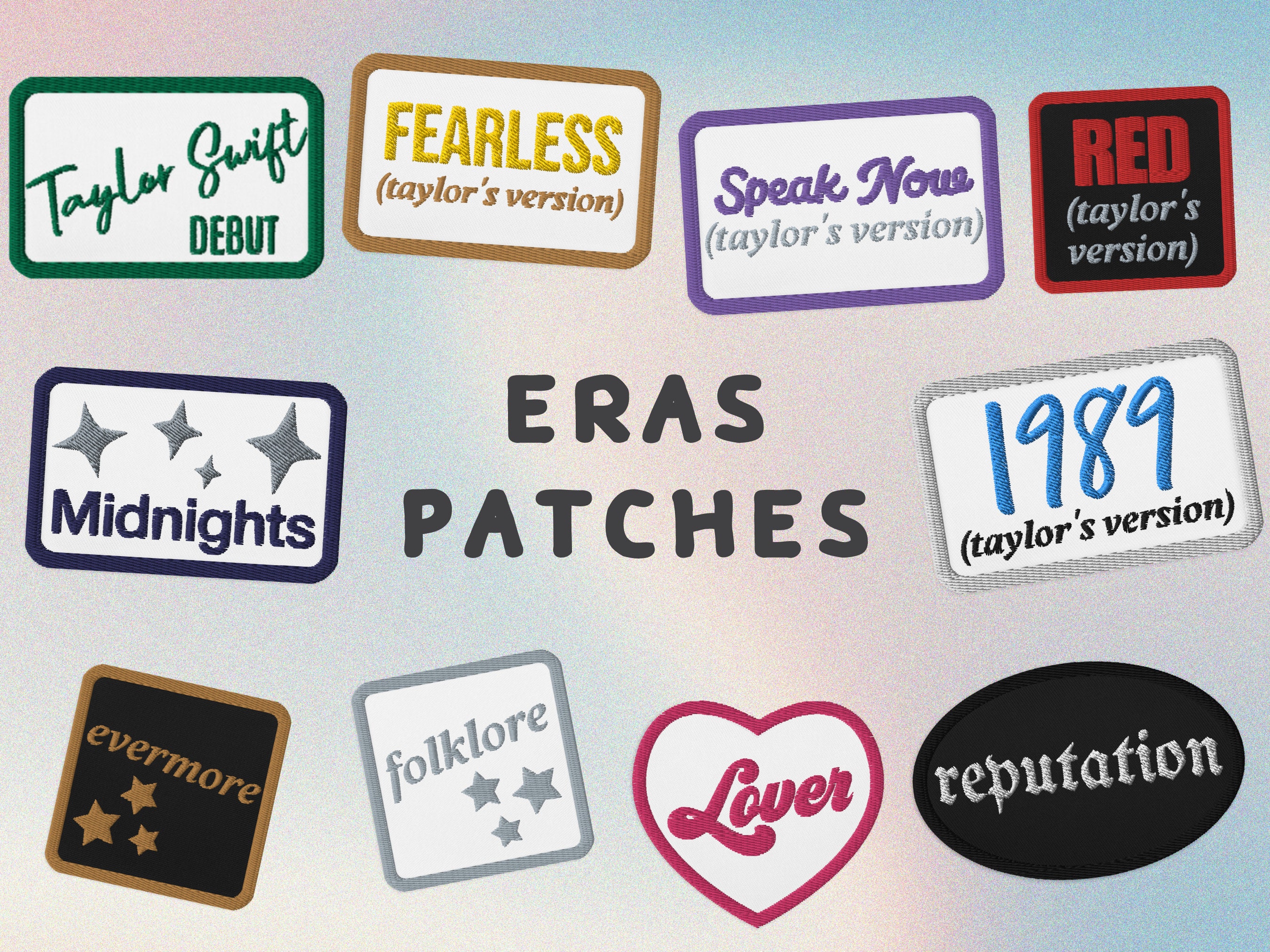 Buy Eras Patches, Taylor Swift Album Titles Eras Patches Online in India 