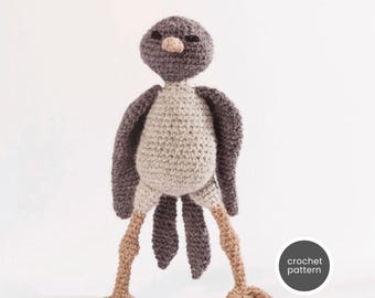Schema all'uncinetto per un piccione: uccello amigurumi per principianti (schema PDF)