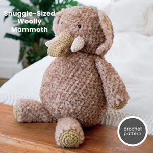 Woolly Mammoth Crochet Pattern: Snuggle-Sized Amigurumi (PDF)