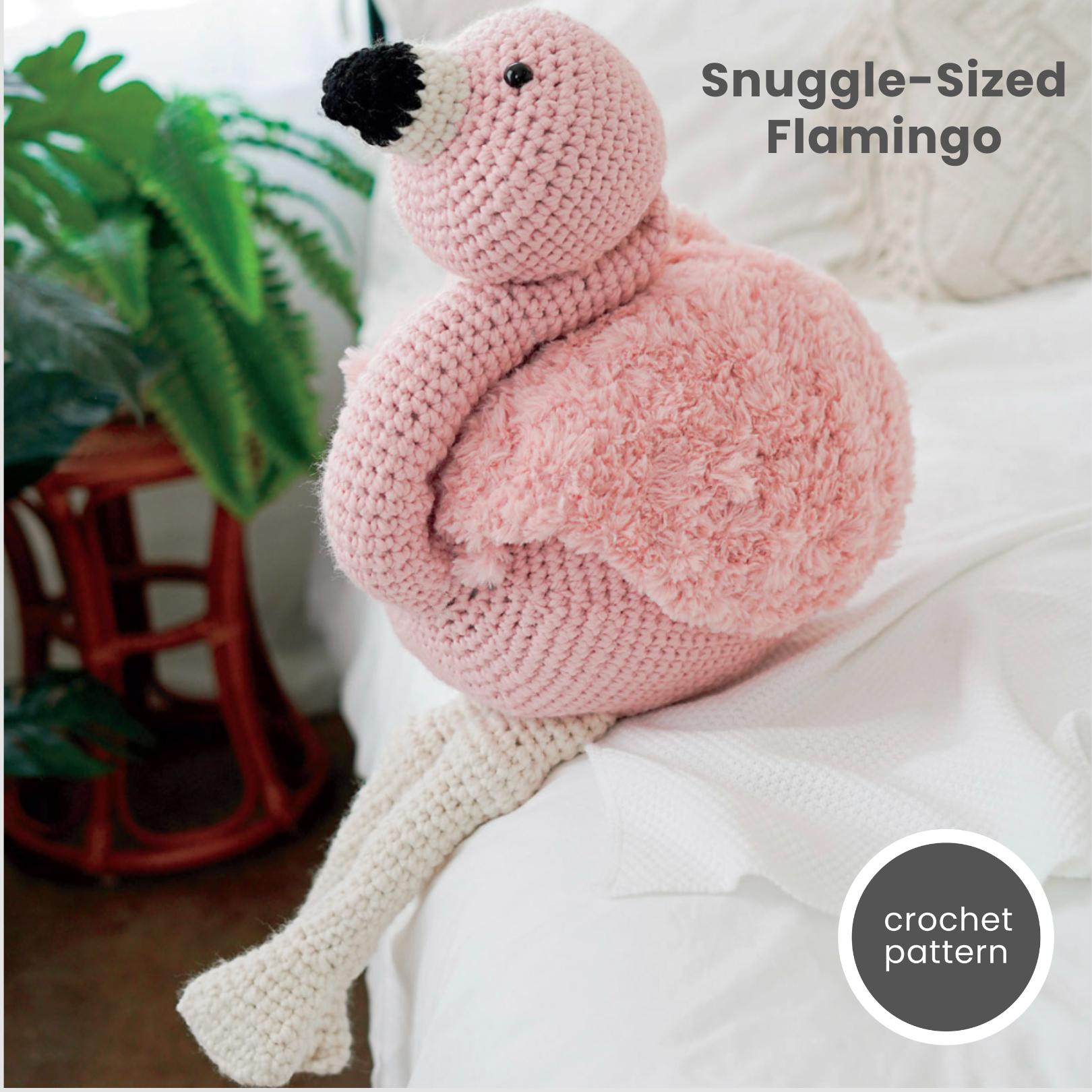 Snuggle-Sized Pink Flamingo Pattern
