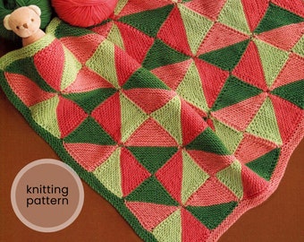 幾何学模様のベビーブランケット編みパターン PDF - Etsy 日本