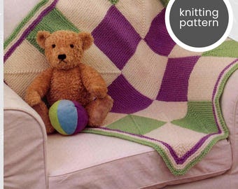 幾何学模様のベビーブランケット編みパターン PDF - Etsy 日本