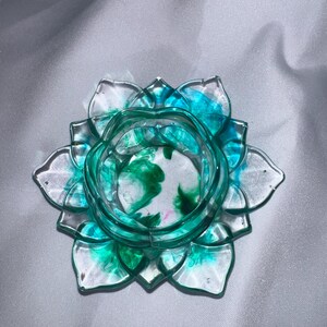 Lotus flower resin tealight decor | Lotus candle holder | Cute tealight| Home decor | Home decoration | Home gift