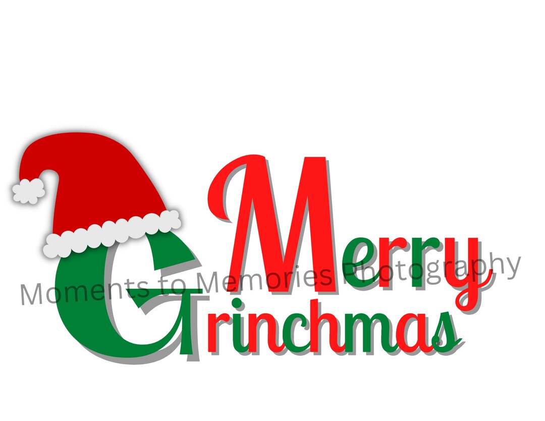 Merry Grinchmas Svg File - Etsy