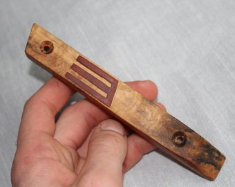 Mezuzah in legno - Prodotto negli Stati Uniti dall'artista Nathan Temple - Spedizione nazionale espressa gratuita