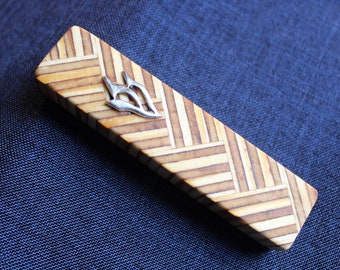 Mezuzah in legno - Prodotto negli Stati Uniti dall'artista Nathan Temple - Spedizione nazionale espressa gratuita