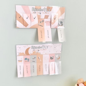 Morning & Evening Routine Flip Chart, Toddler Routine Flip Chart, Kids Flip Chart, Editable Visual Schedule | Printable Morning Flip Chart