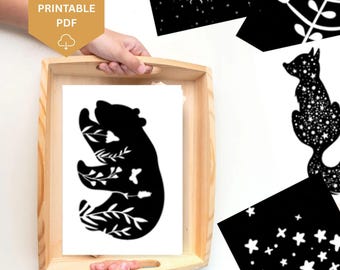 68 High Contrast Baby Cards Bundle Printable Montessori Black and White Sensory Cards for Infant Stimulation Development Baby Shower Gift