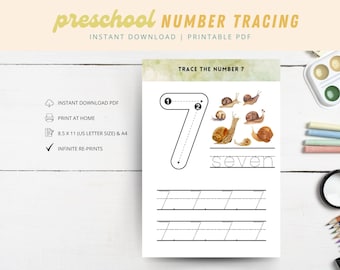 20 Number tracing worksheets, traceable numbers, preschool worksheets, 0-20 Printable Number Tracing, Kids Tracing, Handwriting Practice