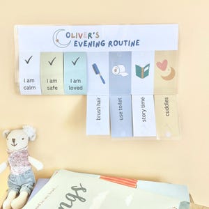 Toddler Routine Flip Chart, Morning and Evening Routine Flip Chart ...