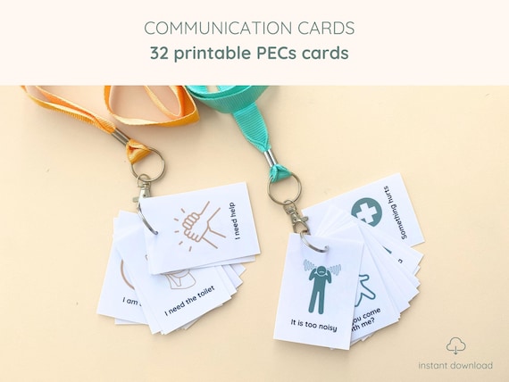 Communication Cards, PECS for Basic Communication, Special Needs, Autism, Toddler, Hospital Cards, Non Verbal Speech therapy, Flash Cards