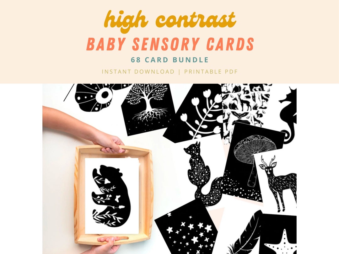Black and White, Printable Baby Cards, Montessori Baby, Baby Shower ...