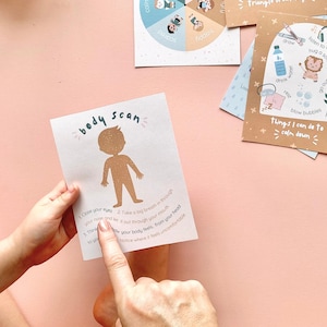 Self-regulation Strategies for Kids, Coping Skills Cards for Children, Emotional Regulation Cards for Kids, Affirmation Cards for Toddlers