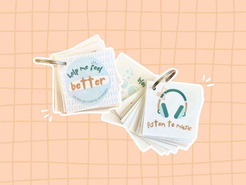 This pocket-sized printable keyring is packed with simple, effective coping strategies to help your child manage big emotions—wherever they are. Perfect for school, outings, and transitions!