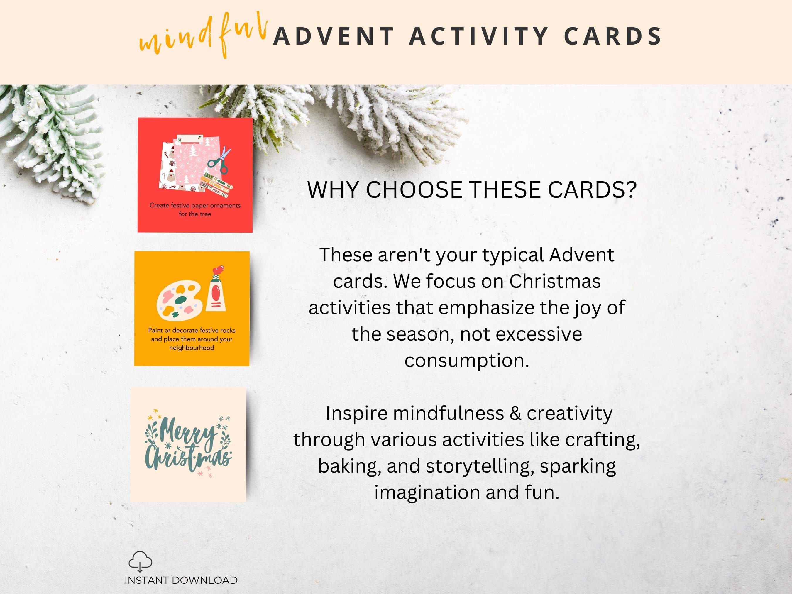 25 Printable Advent Cards Family Kids Advent Printable Christmas 25 printable advent cards family kids advent printable christmas