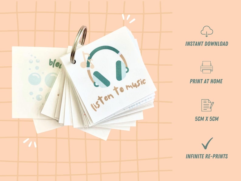 This pocket-sized printable keyring is packed with simple, effective coping strategies to help your child manage big emotions—wherever they are. Perfect for school, outings, and transitions!