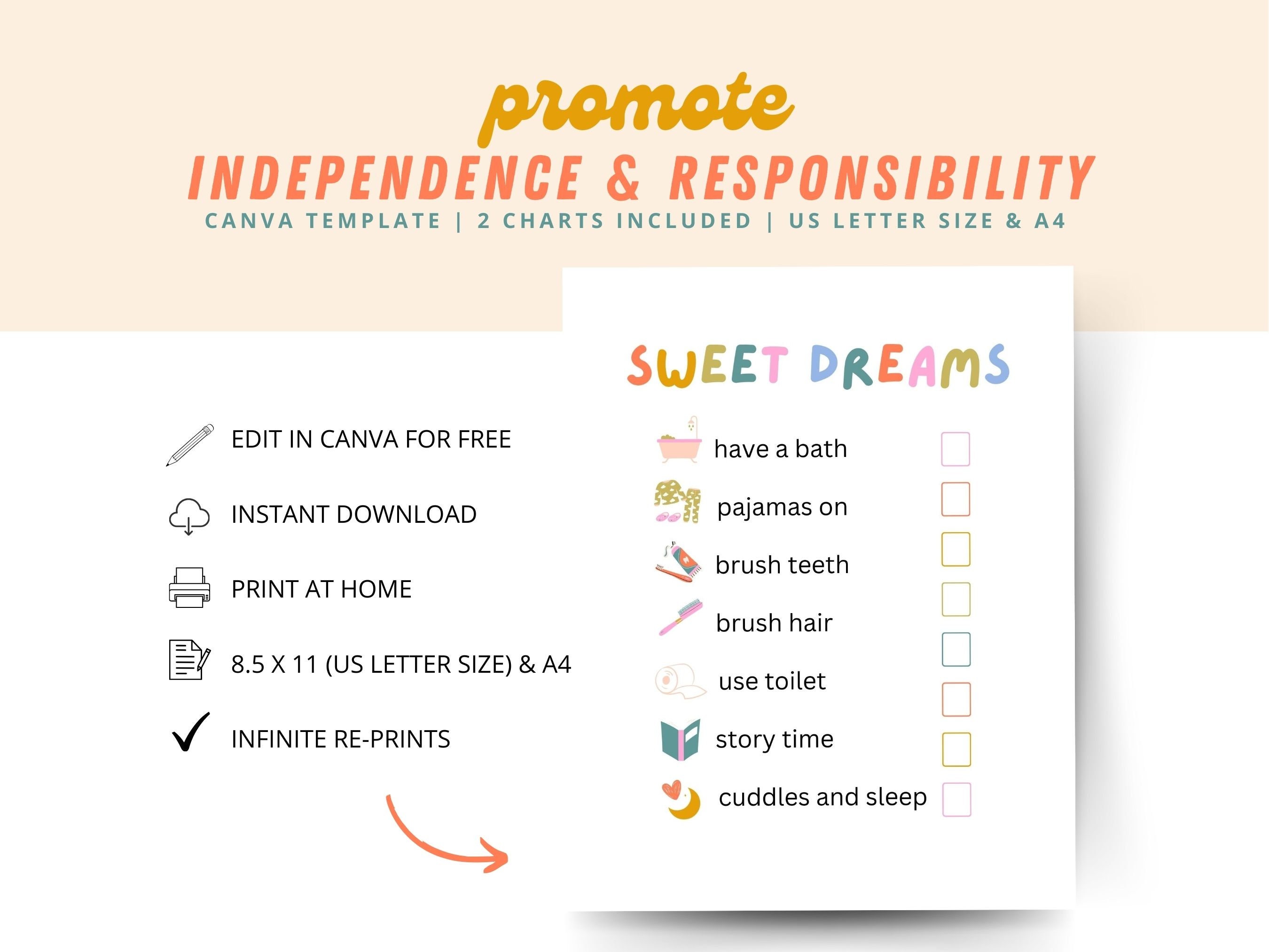 Simple kids morning routine, get ready for school, morning checklist, toddler morning, school routine chart, morning and evening schedule