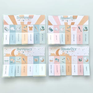 Morning & Evening Routine Flip Chart, Toddler Routine Flip Chart, Kids Flip Chart, Editable Visual Schedule | Printable Morning Flip Chart
