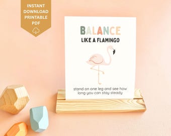 Animal Movement Cards, mindfulness cards for kids, feelings and emotions cards for toddlers, home daycare, childcare resources,
